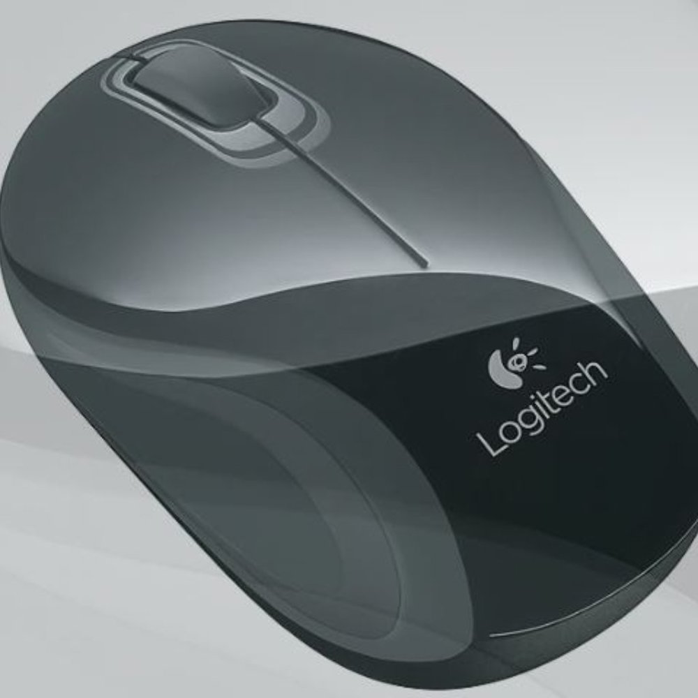 Logitech Mini Wireless Optical Mouse, Black